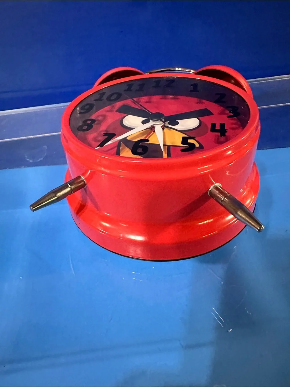 Disney Angry Birds Red Twin Bell Vintage Alarm Clock